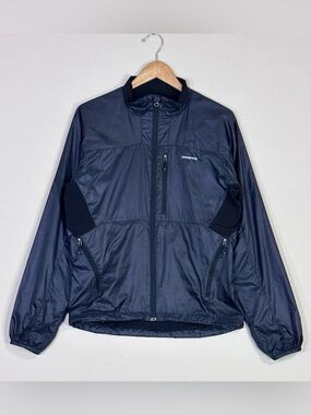 Patagonia Lightweight Jacket Mens Small Navy Full Zip Windbreaker Coat